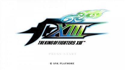 The King of Fighters XIII start screen for Xbox 360 (X360) 2D fighting video game