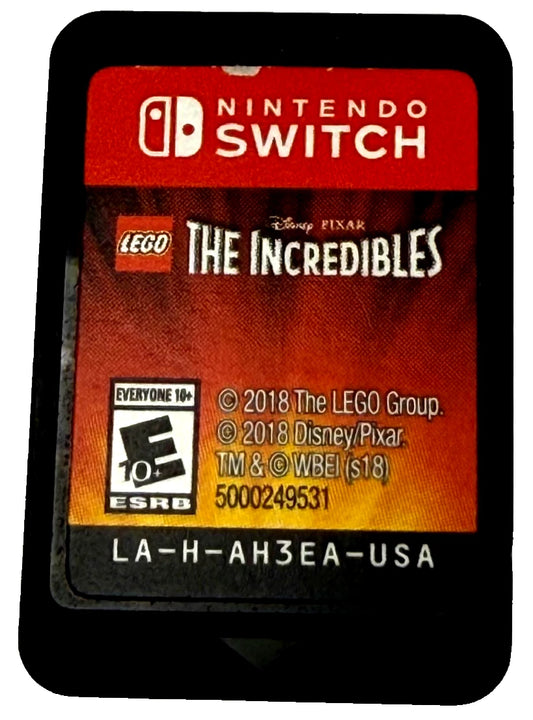 LEGO The Incredibles Nintendo Switch game action adventure platformer family friendly superhero game Pixar movie tie in cartridge collectible portable console game for Switch system cartridge 