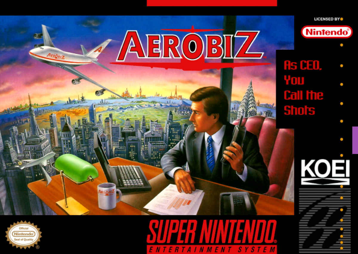 Aerobiz cover art for Super Nintendo Entertainment System (SNES) video game