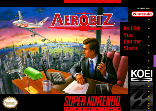 Aerobiz cover art for Super Nintendo Entertainment System (SNES) video game