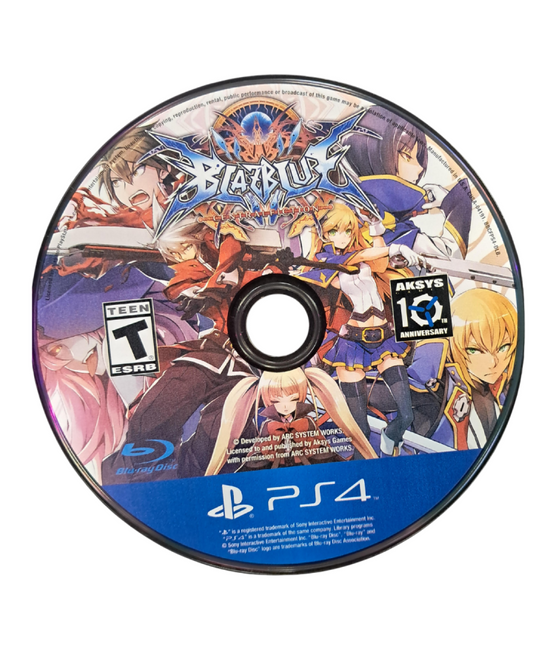 BlazBlue: Central Fiction retro PS4 video game BlazBlue Central Fiction anime fighting game arcade style combat fast paced battles competitive multiplayer 2D fighter console release disc 
