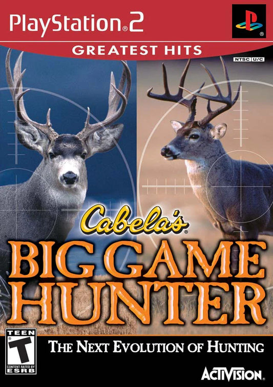 Cabela's Big Game Hunter [Greatest Hits] – PlayStation 2 (PS2) hunting simulation sports video game cover art