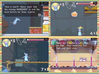 Ratatouille for Game Boy Advance – Disney Pixar platform adventure cartridge featuring Remy the rat with movie-inspired cover art gameplay 