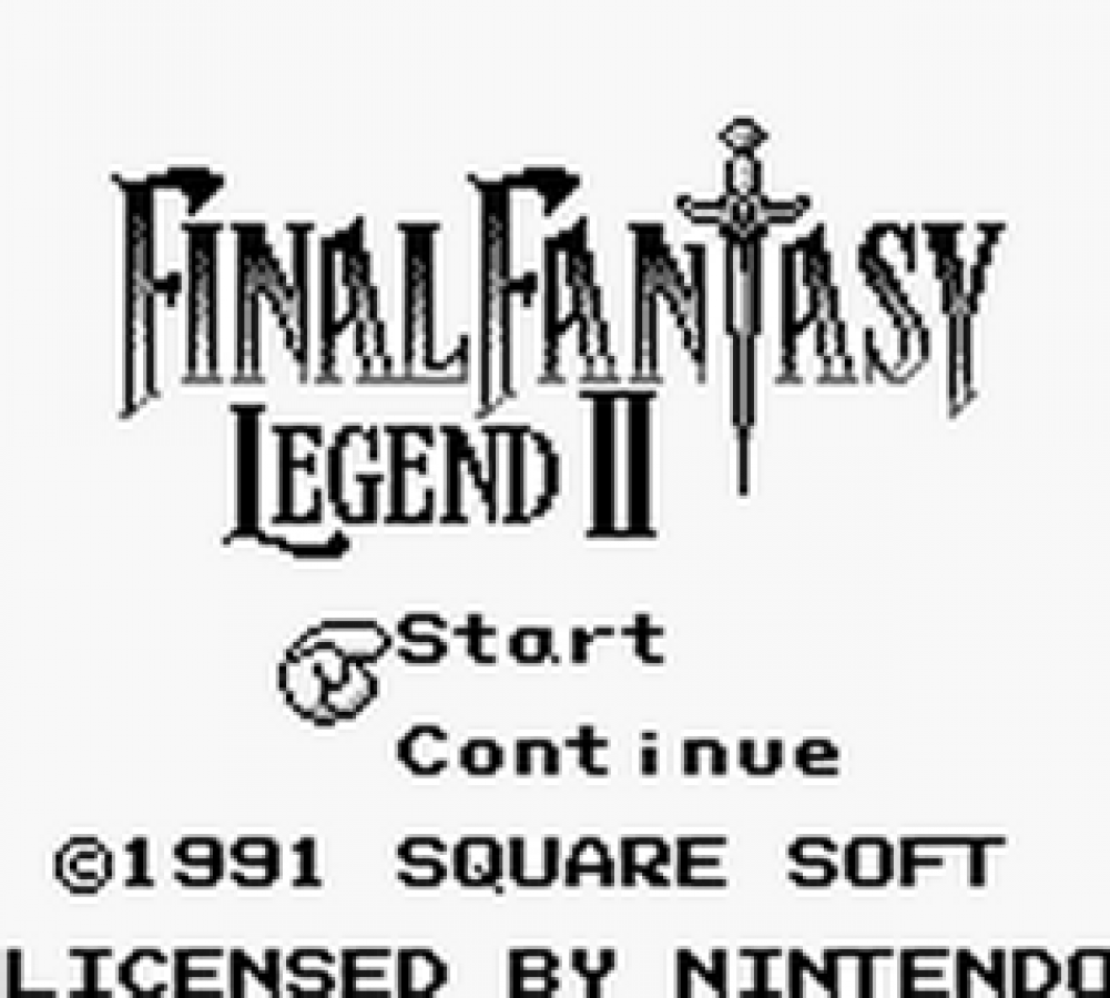 Final Fantasy Legend 2 -- GB title screen for video game