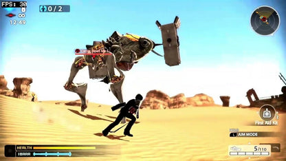 Freedom Wars for PlayStation Vita (PSV) at Gamers INC, featuring a high-octane "Panopticon" hunter-action RPG where you play as a Sinner fighting to reduce a million-year prison sentence through intense cooperative combat, utilizing the unique "Thorn" grappling hook for vertical mobility and giant abductor takedowns in a dystopian sci-fi world gameplay  