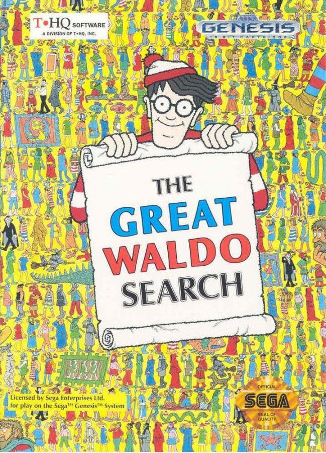 The Great Waldo Search cover art for Sega Genesis (GEN) video game