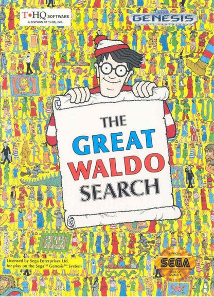 The Great Waldo Search cover art for Sega Genesis (GEN) video game