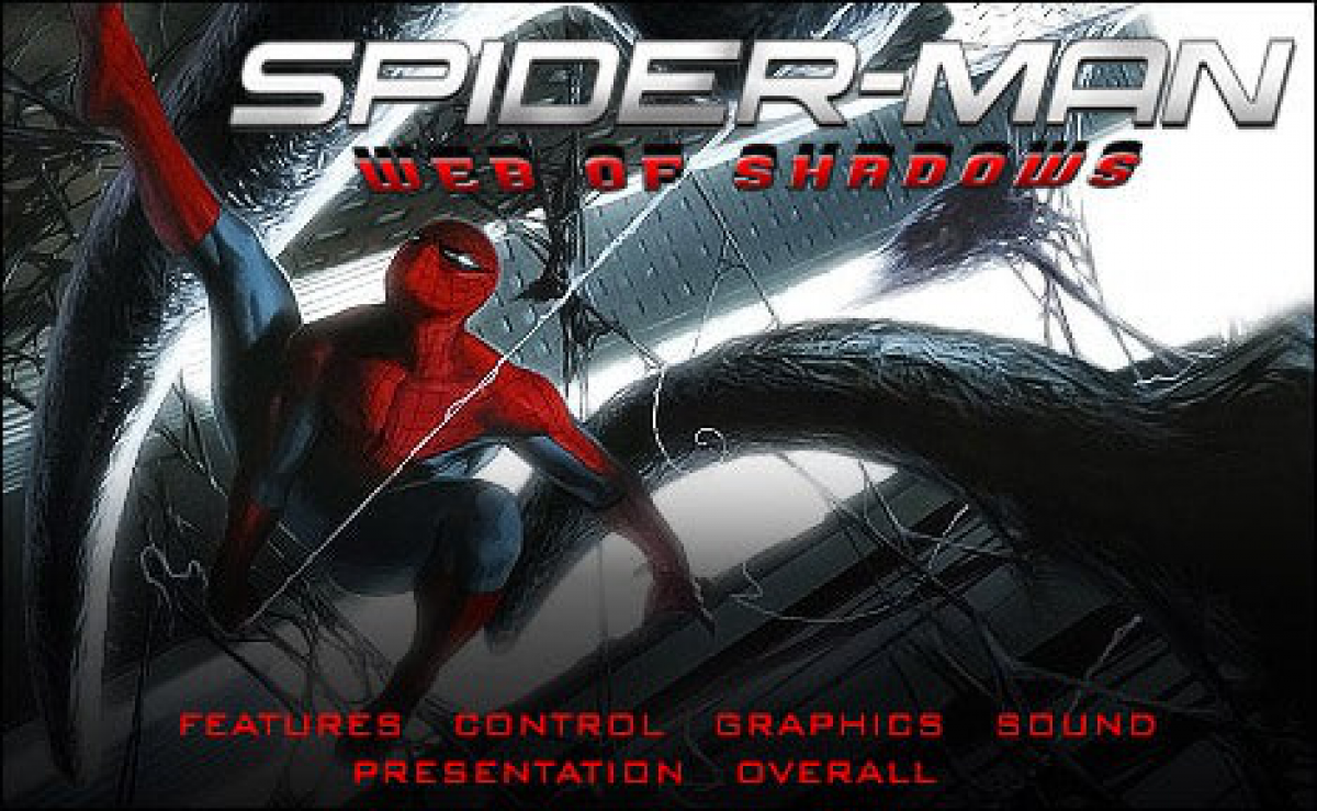 Spider-Man: Web of Shadows – Nintendo Wii (Wii) action-adventure superhero combat video game title screen