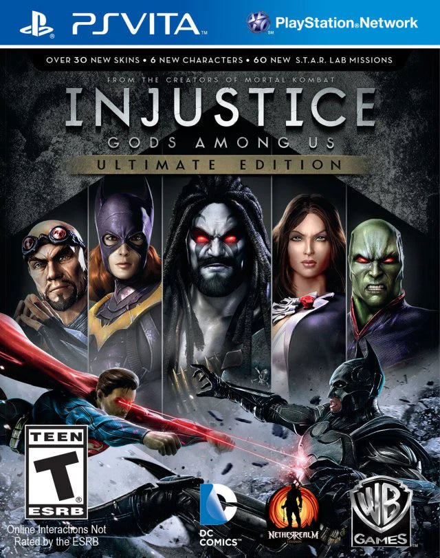 Injustice: Gods Among Us [Ultimate Edition] cover art for PlayStation VITA (PS VITA) video game