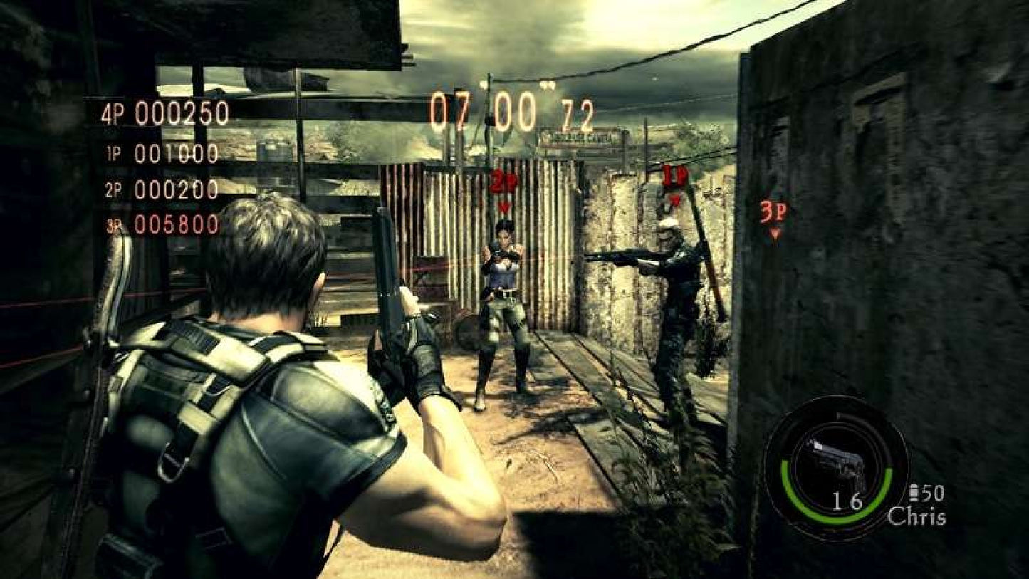 Resident Evil 5 Greatest Hits PlayStation 3 PS3 for survival horror video game fans featuring third person action gameplay intense zombie battles cooperative multiplayer missions weapon upgrades cinematic storytelling bioterrorism adventure classic Capcom horror experience collectible gaming appeal gameplay 