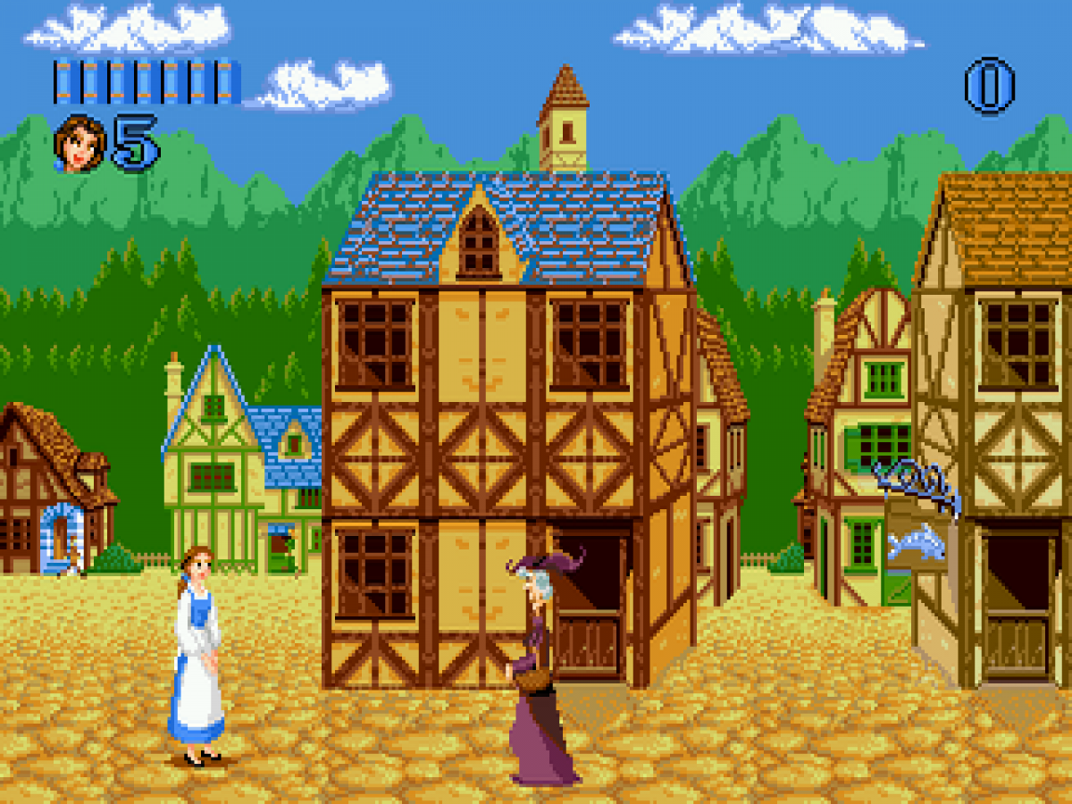 Disney's Beauty and the Beast: Belle's Quest gameplay for Sega Genesis (GEN) video game