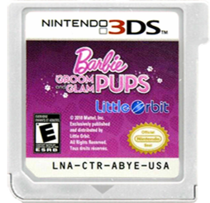 Barbie: Groom and Glam Pups cartridge for Nintendo 3DS (3DS) pet care simulation video game