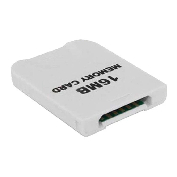 XYAB brand 16MB memory card compatible with Nintendo GameCube and Wii consoles for saving game progress and data