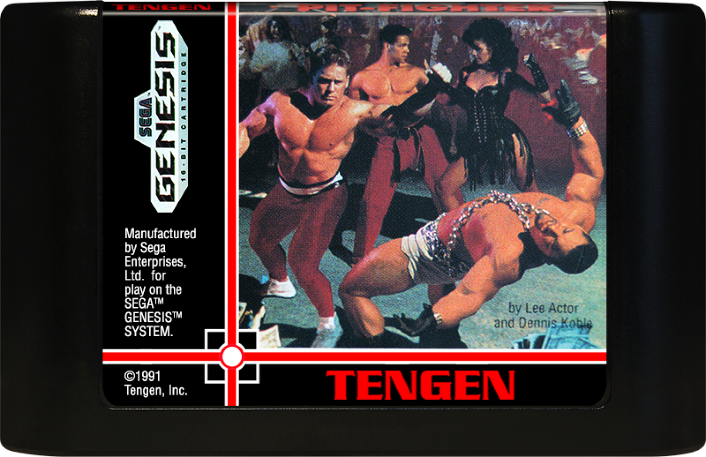 Pit Fighter cartridge for Sega Genesis (GEN) video game
