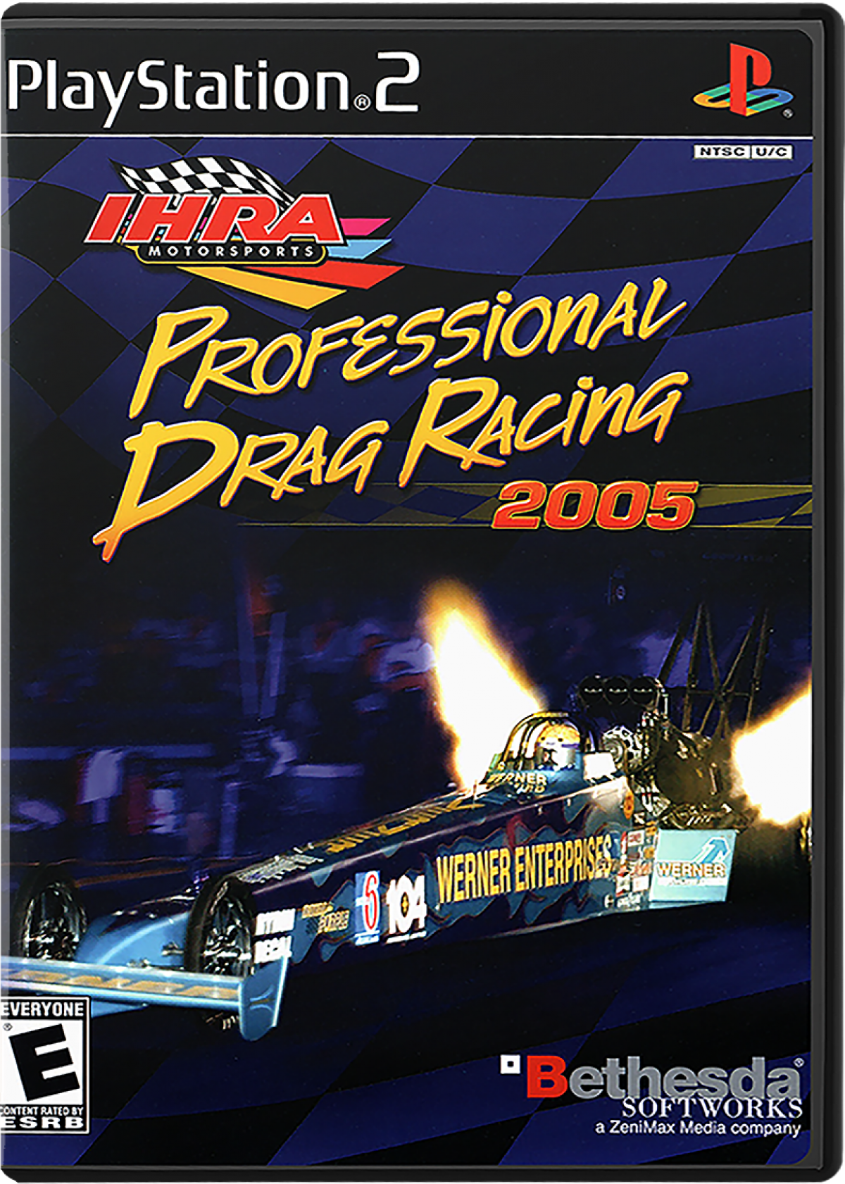 IHRA Professional Drag Racing 2005 cover art for Playstation 2 (PS2) video game