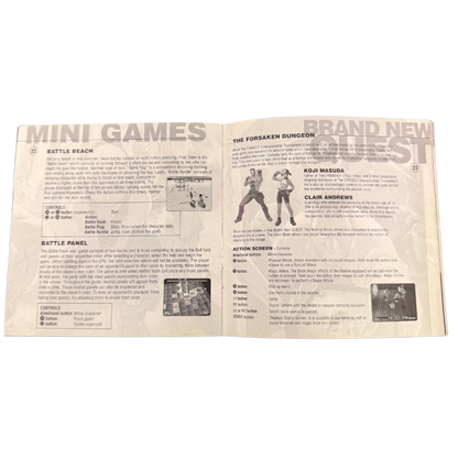 Ehrgeiz God Bless the Ring Sony PlayStation PS1 video game featuring 3D fighting gameplay martial arts combat weapon based battles iconic characters arcade style action special moves arena battles and classic 32 bit PlayStation gameplay retro video game collection collectible gaming appeal manual