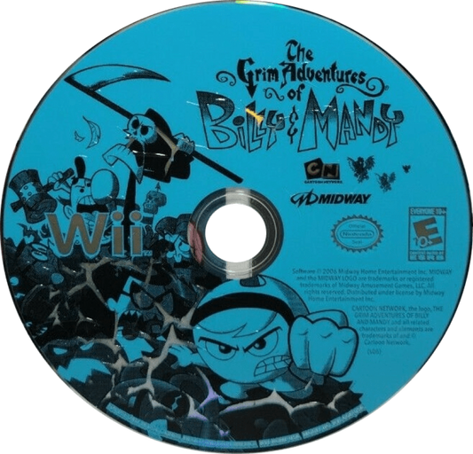 The Grim Adventures of Billy & Mandy – Nintendo Wii (Wii) action-adventure fighting cartoon video game disc