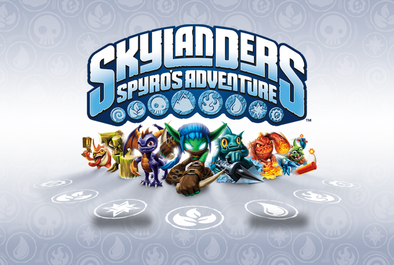 Skylanders: Spyro’s Adventure – Nintendo Wii (Wii) action-adventure platformer toys-to-life video game title screen