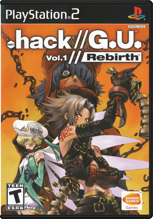 .hack//G.U. Vol.1: Rebirth PS2 action role-playing video game cover art.