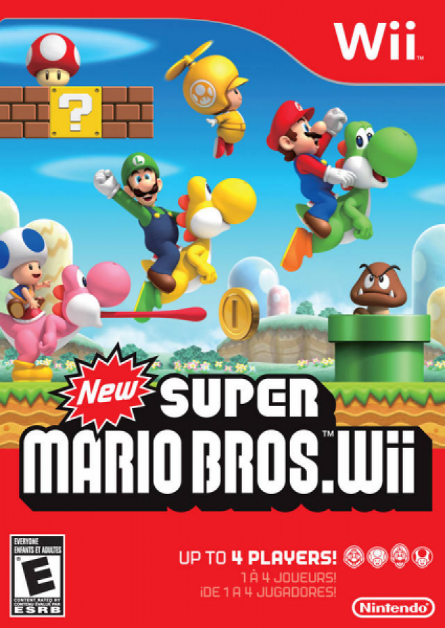 New Super Mario Bros cover art for Nintendo Wii (Wii) video game