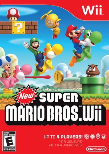 New Super Mario Bros cover art for Nintendo Wii (Wii) video game