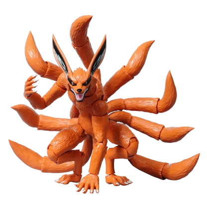Blokees Naruto Shippuden Nine Tails Kurama LE01 model kit buildable fox spirit figure anime collectible snap fit detailed display piece tailed beast character toy for fans 