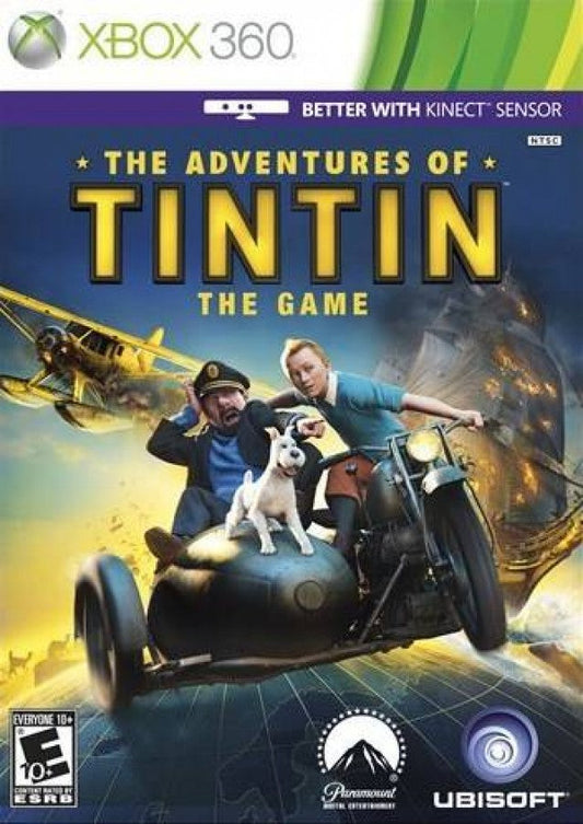 Adventures of Tintin: The Game cover art for Xbox 360 (X360) video game