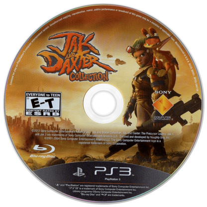 Jak and Daxter Collection disc art for PlayStation 3 (PS3) video game