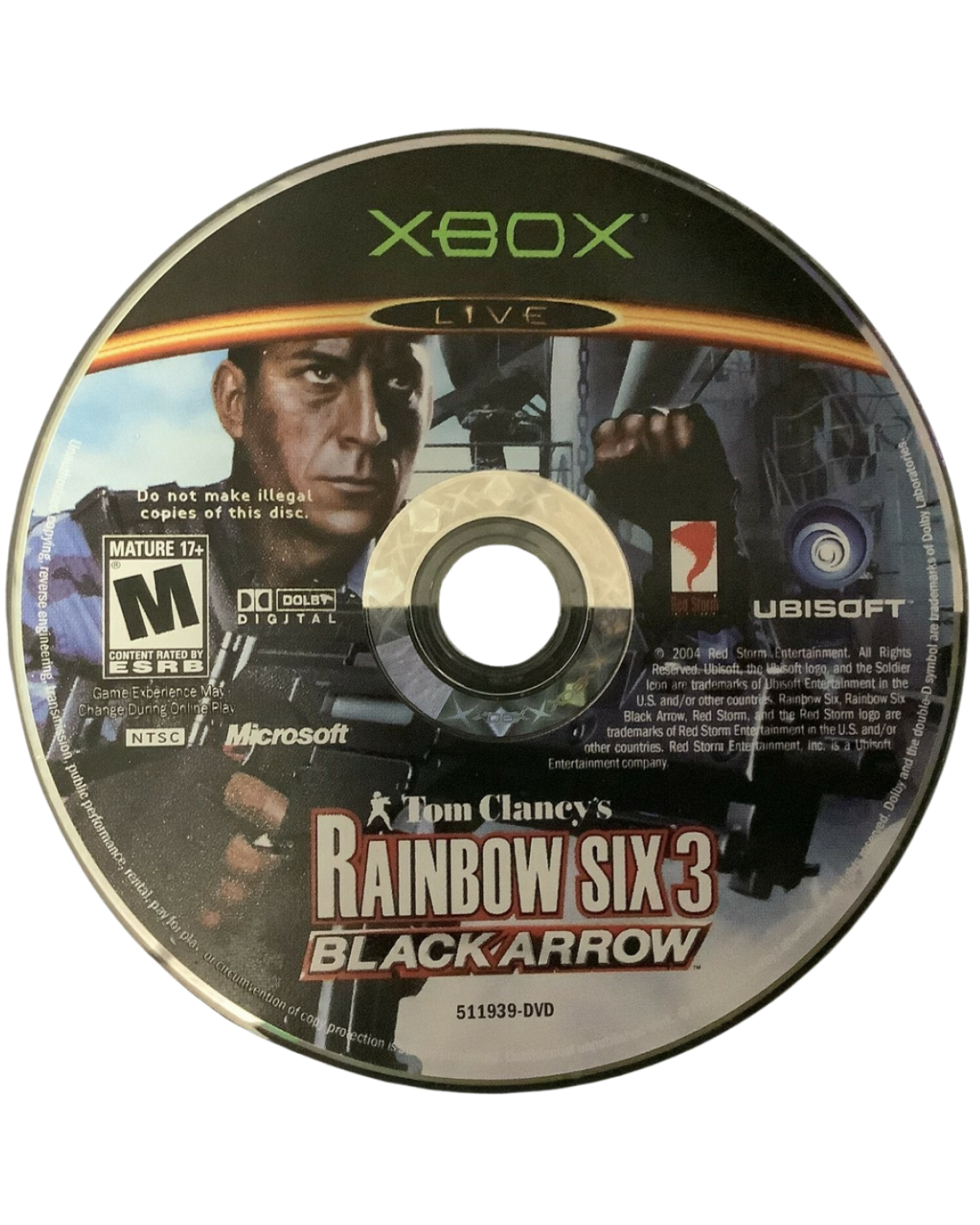Tom Clancys Rainbow Six 3 Black Arrow Xbox tactical shooter first-person shooter game team-based counter-terrorism missions and online multiplayer combat disc