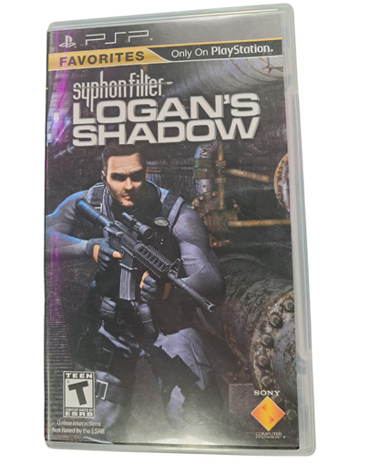 Syphon Filter Logans Shadow Killzone Liberation Dual Pack PSP Sony PlayStation Portable twin pack action shooter stealth espionage tactical combat third person shooter sci fi military FPS style handheld gaming Bend Studio Guerrilla Games PSP software video game title front cover 