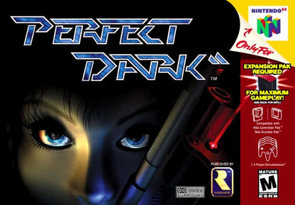 Perfect Dark cover art for Nintendo 64 (N64) video game