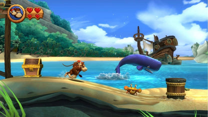 Donkey Kong Country Returns gameplay art for Nintendo Wii Wii video game