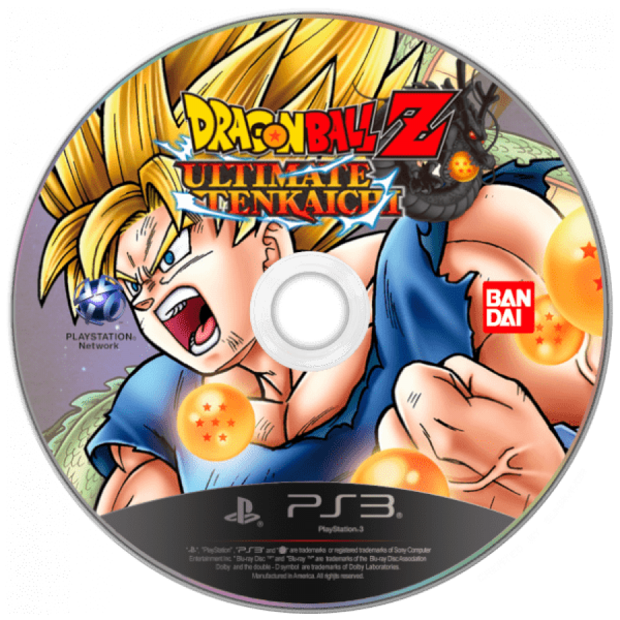 Dragon Ball Z Ultimate Tenkaichi disc for PlayStation 3 (PS3) video game