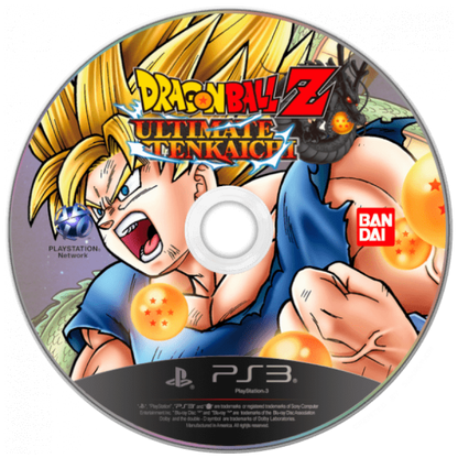 Dragon Ball Z Ultimate Tenkaichi disc for PlayStation 3 (PS3) video game