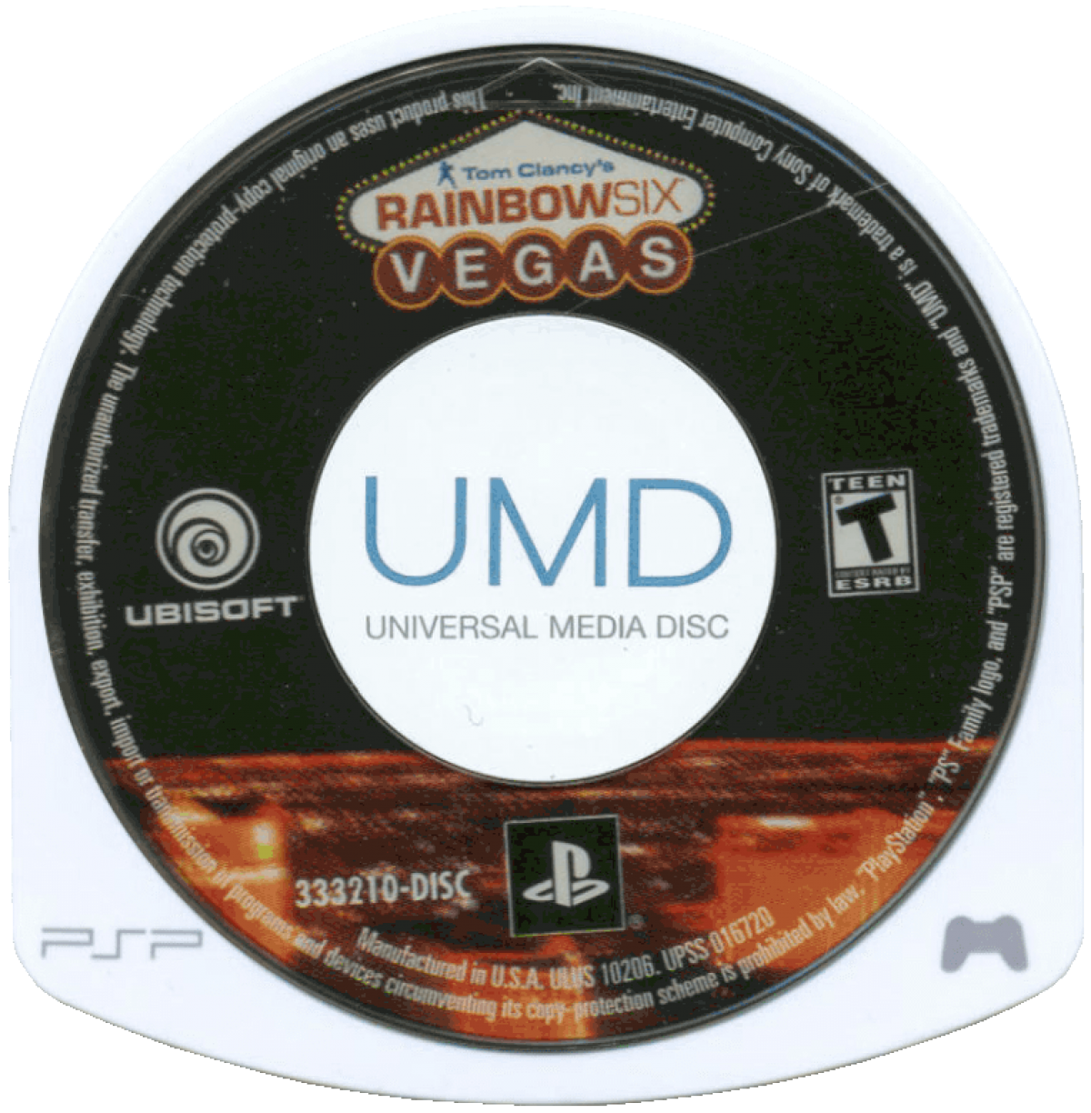Tom Clancy's Rainbow Six: Vegas – disc for PlayStation Portable (PSP) tactical shooter game