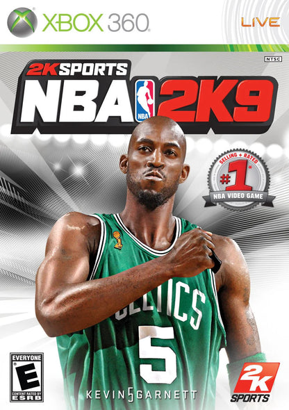 NBA 2K9 cover art for Xbox 360 (X360) sports basketball video game