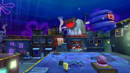 SpongeBob's Truth or Square Wii inspired design featuring cartoon platform adventure aesthetic Bikini Bottom exploration colorful underwater environments quirky humor motion controlled gameplay beloved Nickelodeon characters family friendly action nostalgic Nintendo Wii presentation gameplay