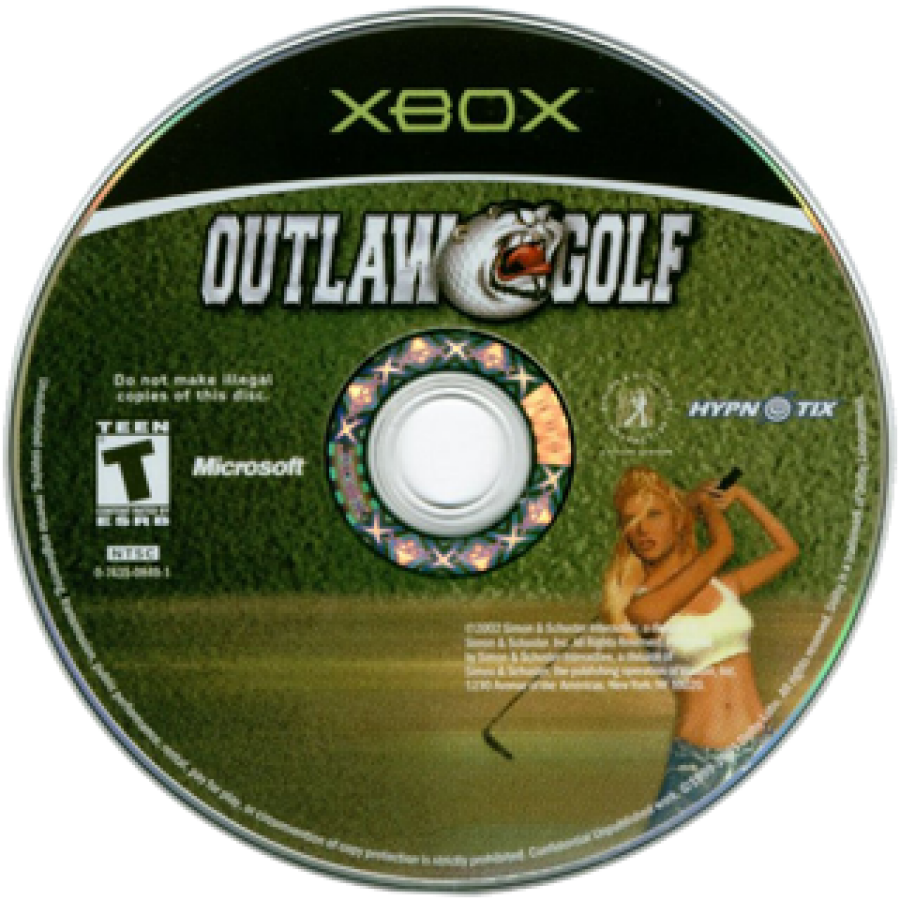 Outlaw Golf disc for Xbox (XBOX) video game