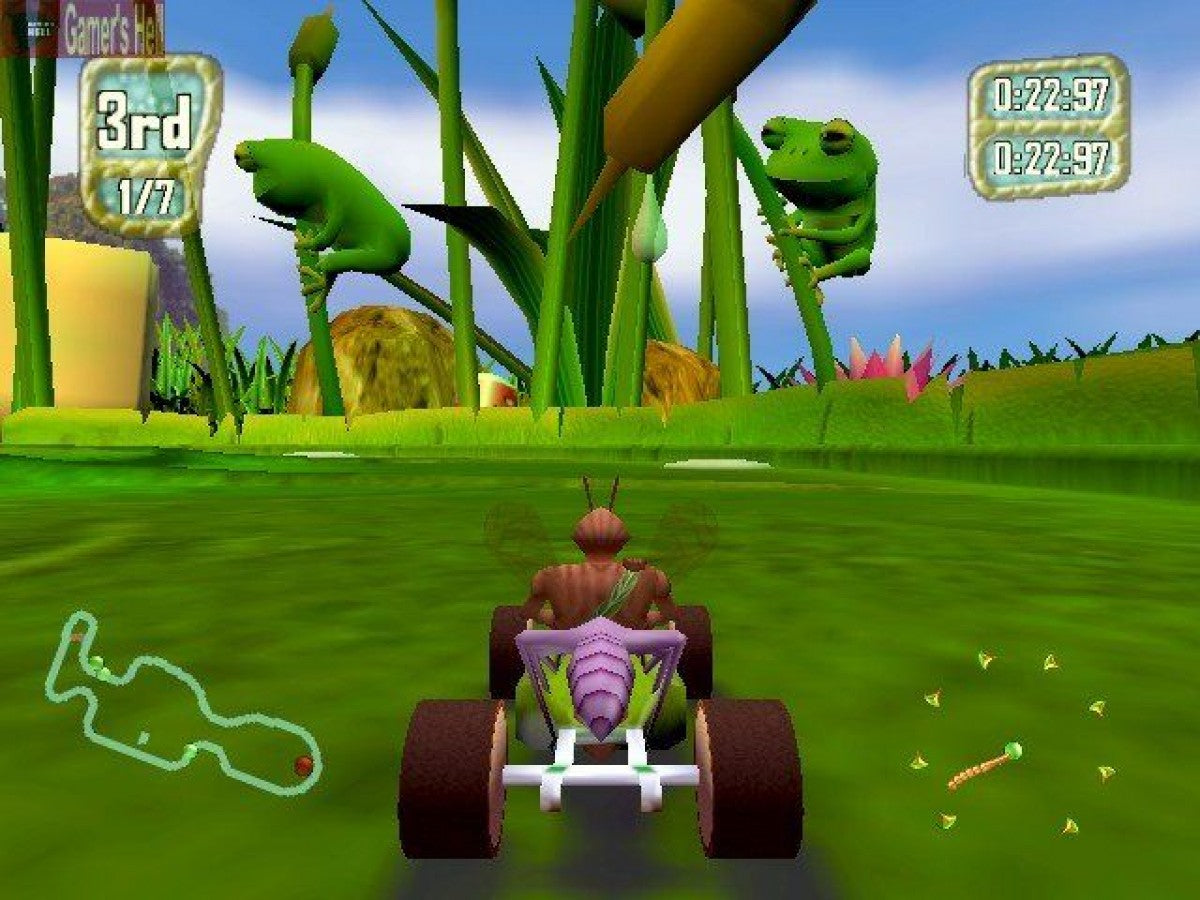 Antz Extreme Racing PS2 racing video game gameplay