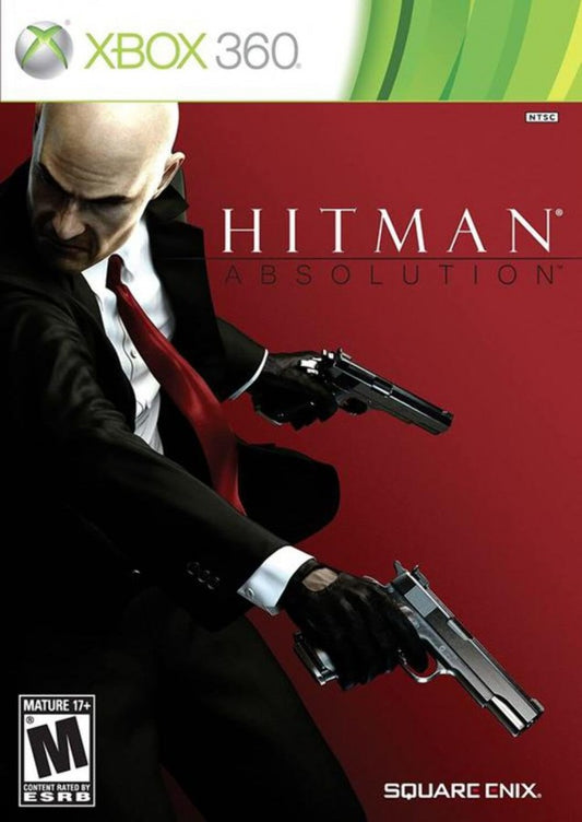 Hitman Absolution Xbox 360 game featuring stealth assassination gameplay and cinematic action missions Front Cover Art