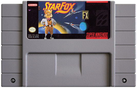 Star Fox cartridge for Super Nintendo Entertainment System (SNES) retro video game