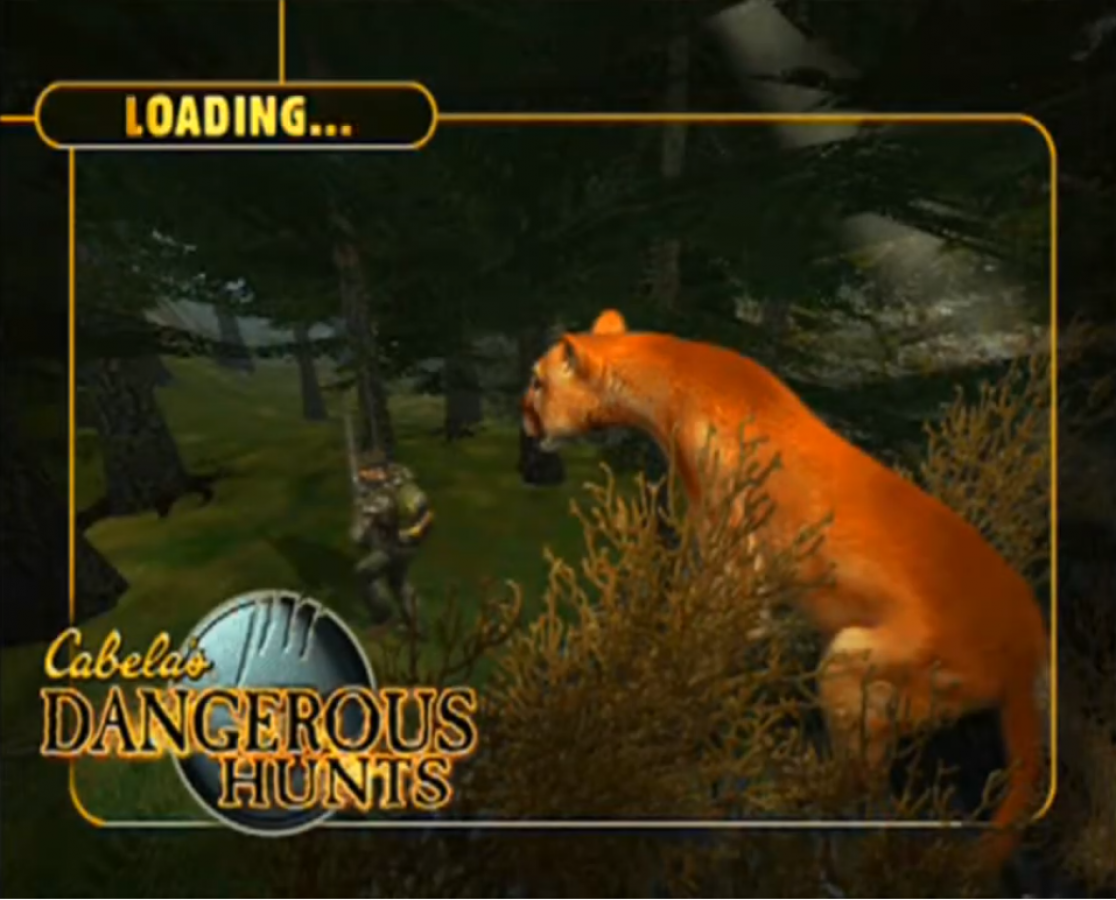 Cabela’s Dangerous Hunts Greatest Hits PlayStation 2 PS2 video game, hunting simulation, big game tracking and shooting, outdoor sports console title gameplay