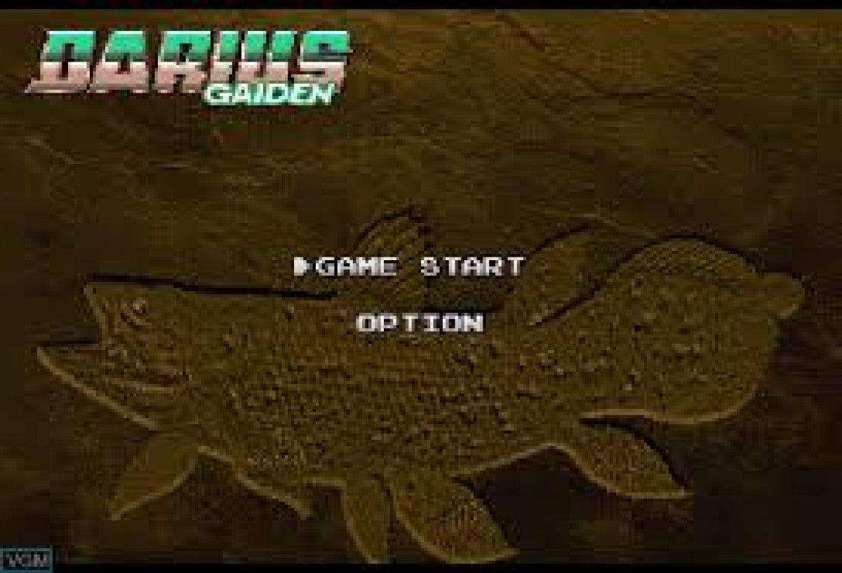 Darius Gaiden title screen for Sega Saturn (SS) video game