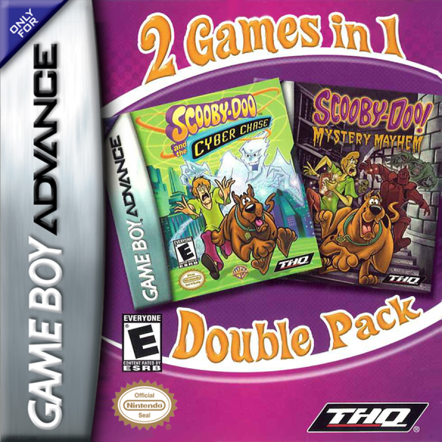 Scooby Doo: Cyber Chase / Mystery Mayhem cover art for Game Boy Advance (GBA) video game