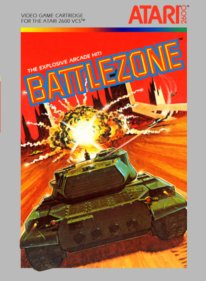 Battlezone cover art for Atari 2600 (2600) video game