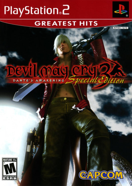 Devil May Cry 3: Dante's Awakening – Special Edition Greatest Hits edition for PlayStation 2 action hack and slash game featuring Dante stylish combat demon enemies boss battles campaign mode fast paced gameplay cover