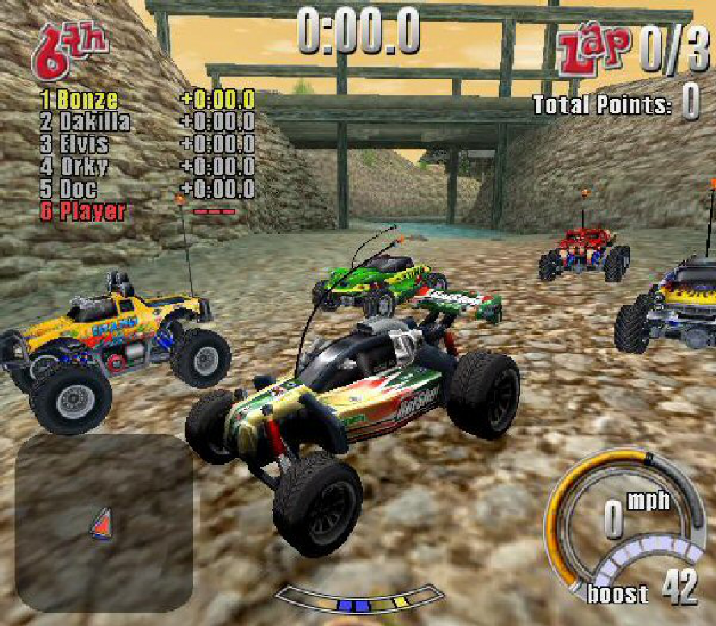 Smash Cars – PlayStation 2 (PS2) video game gameplay, arcade-style racing game.