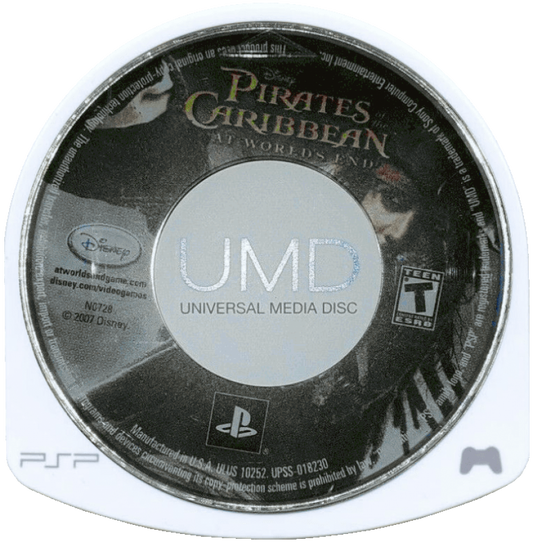 Pirates of the Caribbean: At World's End disc for PlayStation Portable (PSP) action-adventure game