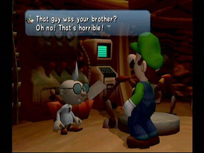 Luigi's Mansion gameplay for GameCube (GC) action-adventure horror video game