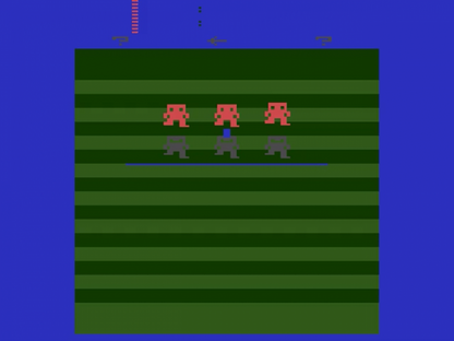 Football start screen art for Atari 2600 video game 